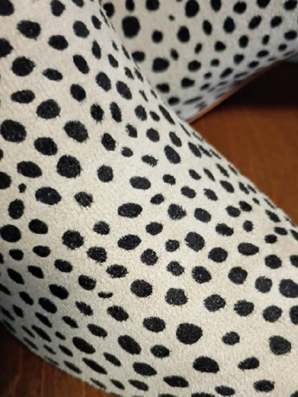 Journee Collection White and Black Dalmatian Print Pointed Ankle Boots - Picture 6 of 8